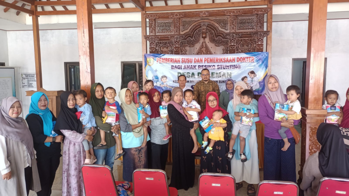 Pemberian Susu & Pemeriksaan Dokter Bagi Anak Resiko Stunting