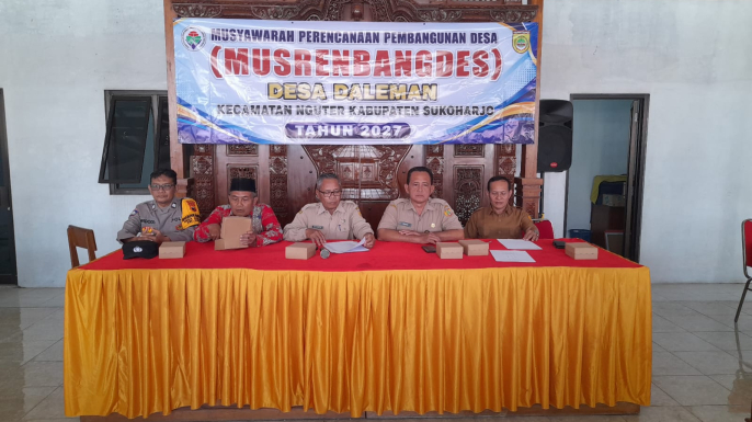 Musrenbangdes Desa Daleman Tahun 2027